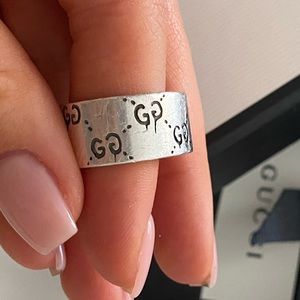Gucci ghost ring thick band